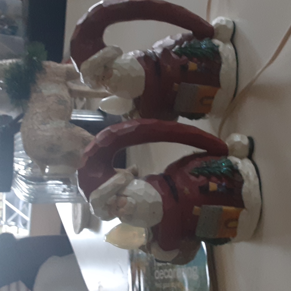 Santa Figurines with light